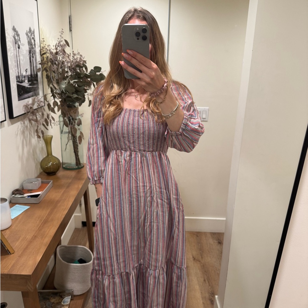 Marine Layer Striped Multicolor Dress